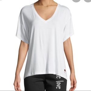 NWT PEACE LOVE WORLD Mia V Love Tour Comfy Slogan